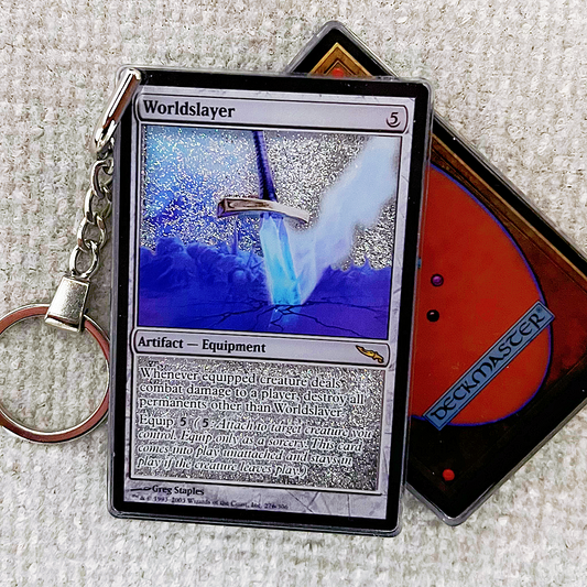 Worldslayer Magic the Gathering Card Quicksand Keychain