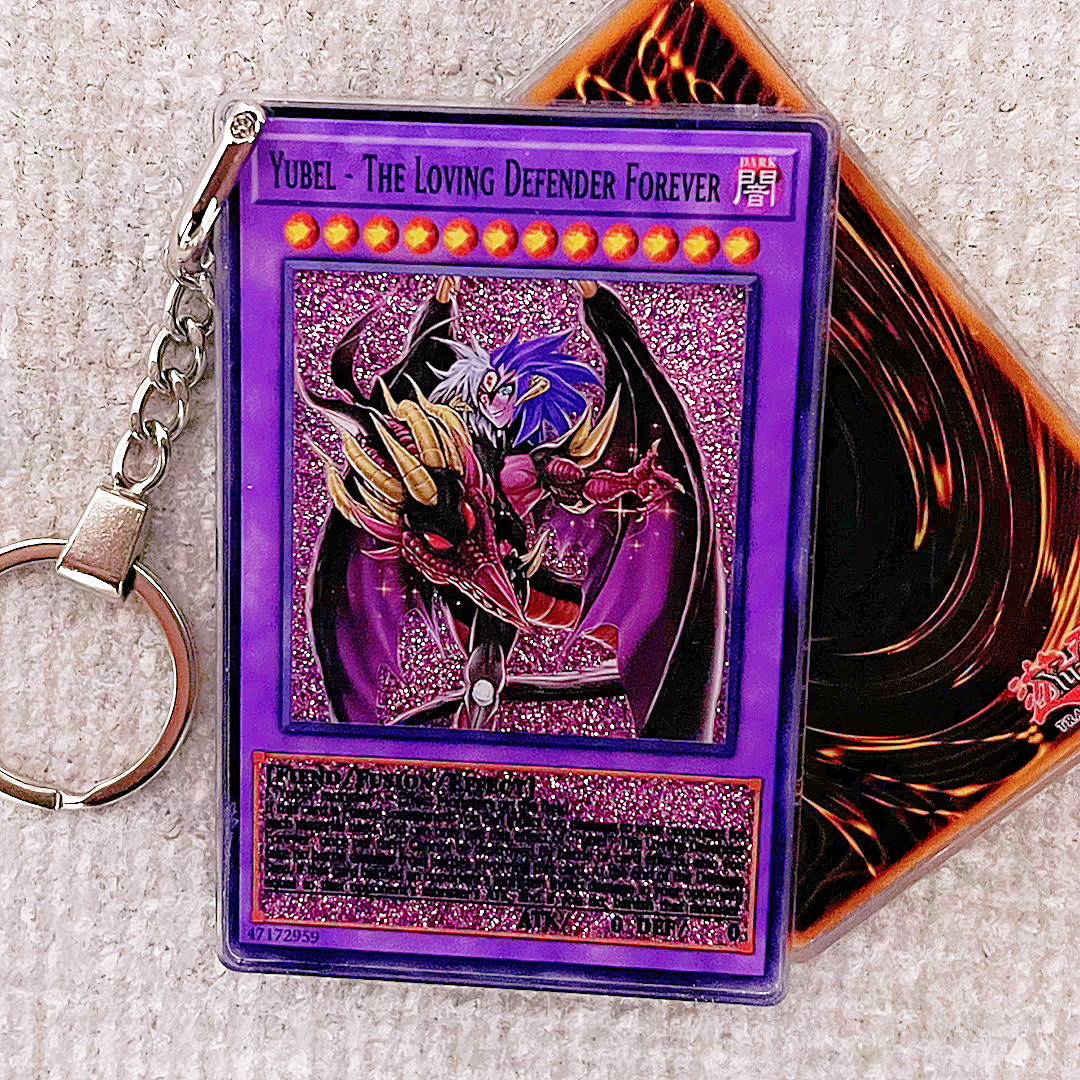 YUBEL - THE LOVING DEFENDER FOREVER Card Quicksand Keychain