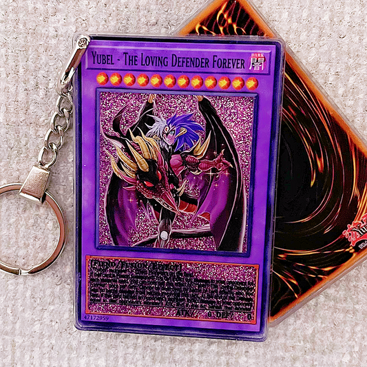 YUBEL - THE LOVING DEFENDER FOREVER Card Quicksand Keychain
