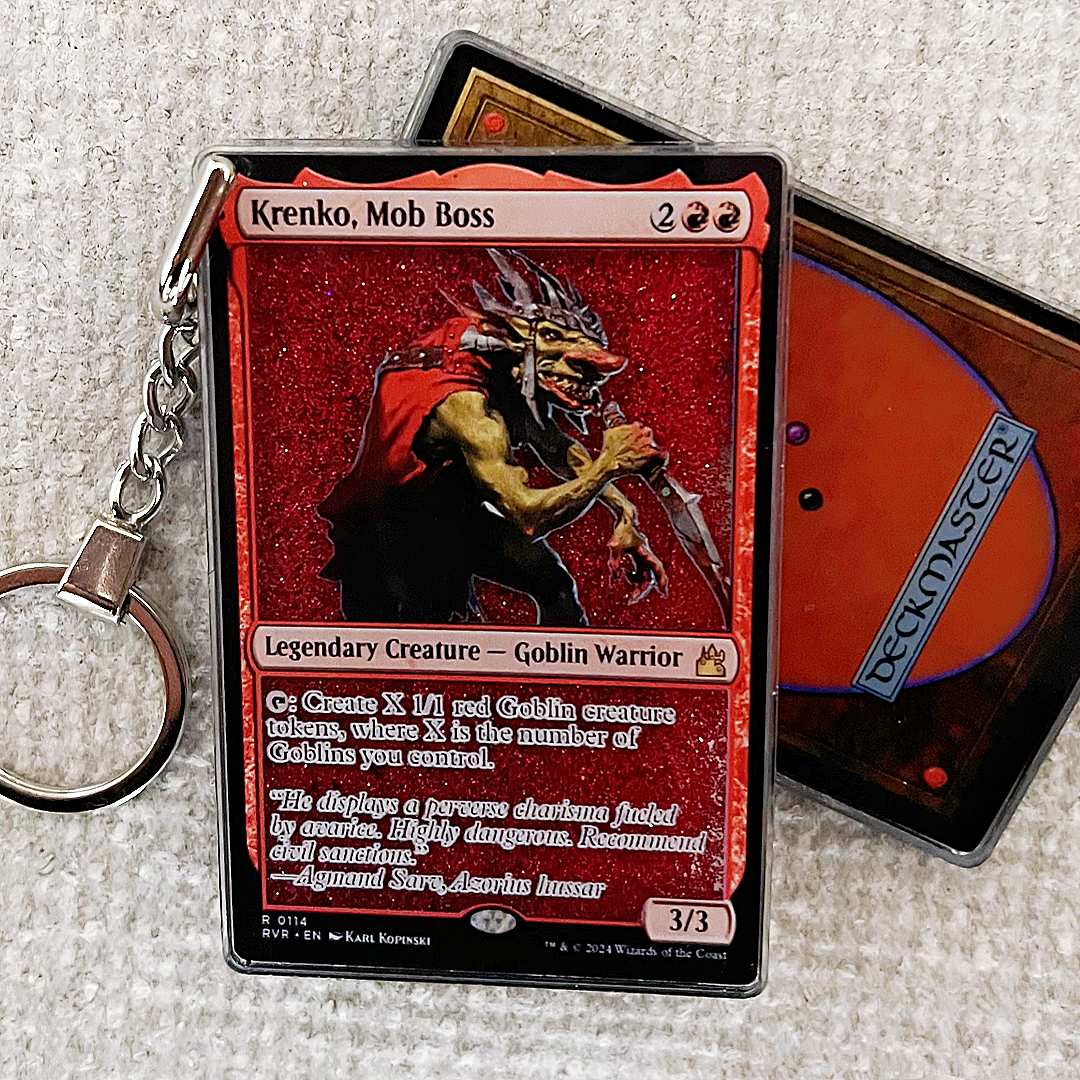 Krenko, Mob Boss Card Quicksand Keychain