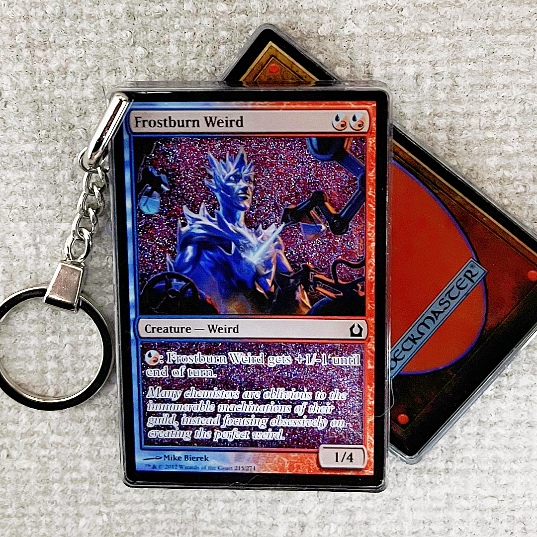 Frostburn Weird Magic the Gathering Card Quicksand Keychain