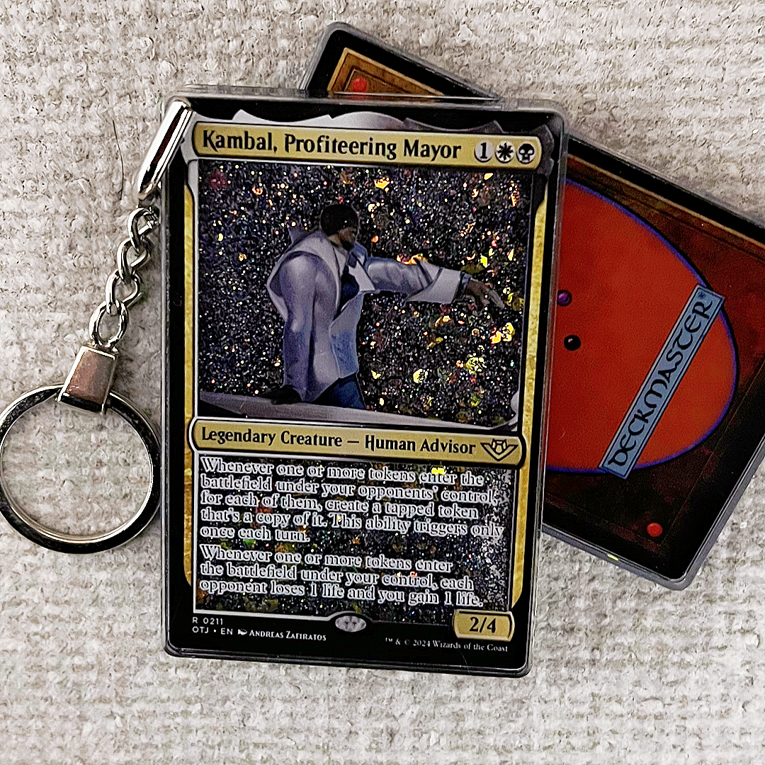 Kambal, Profiteering Mayor Magic the Gathering Card Quicksand Keychain