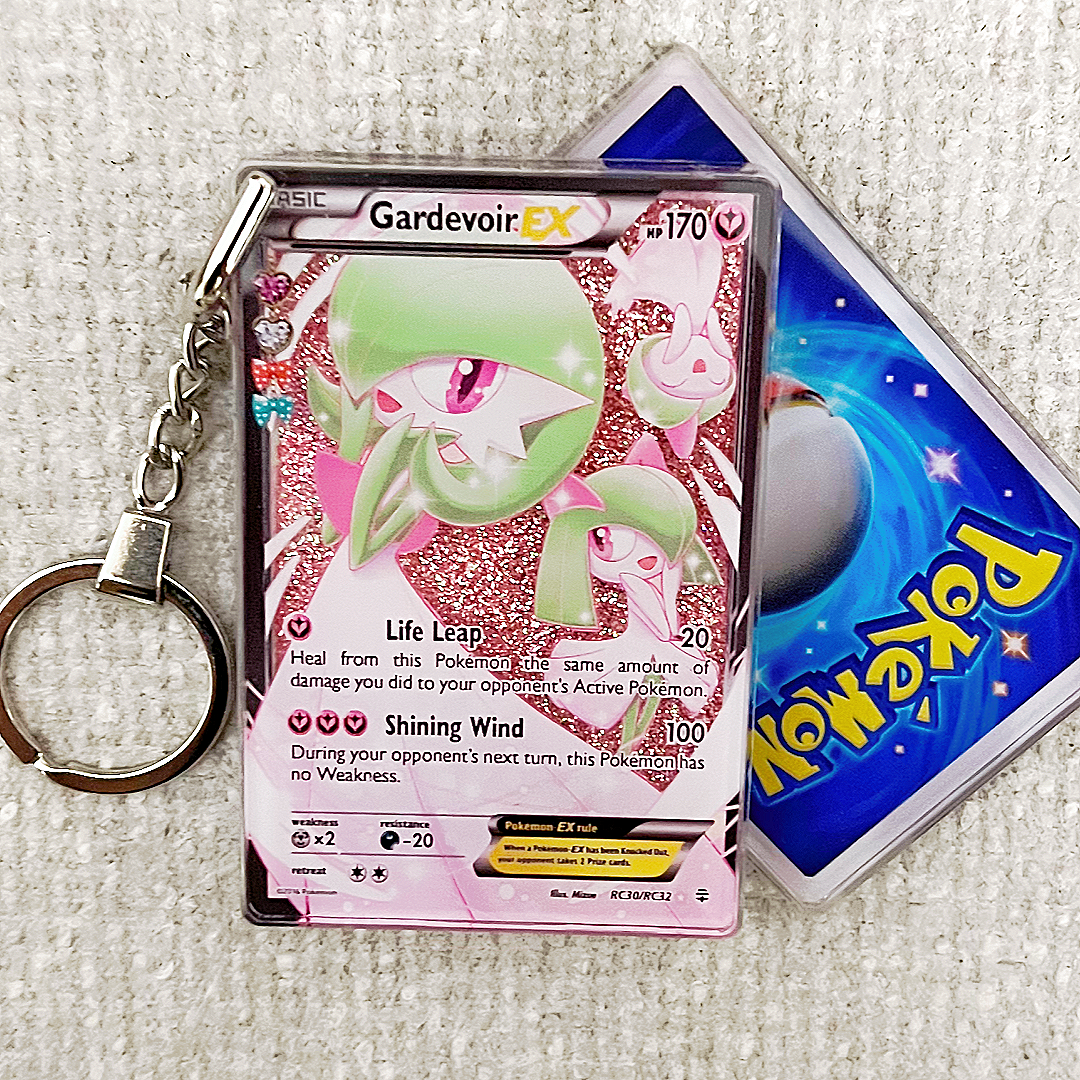 Gardevoir EX Card Quicksand Keychain