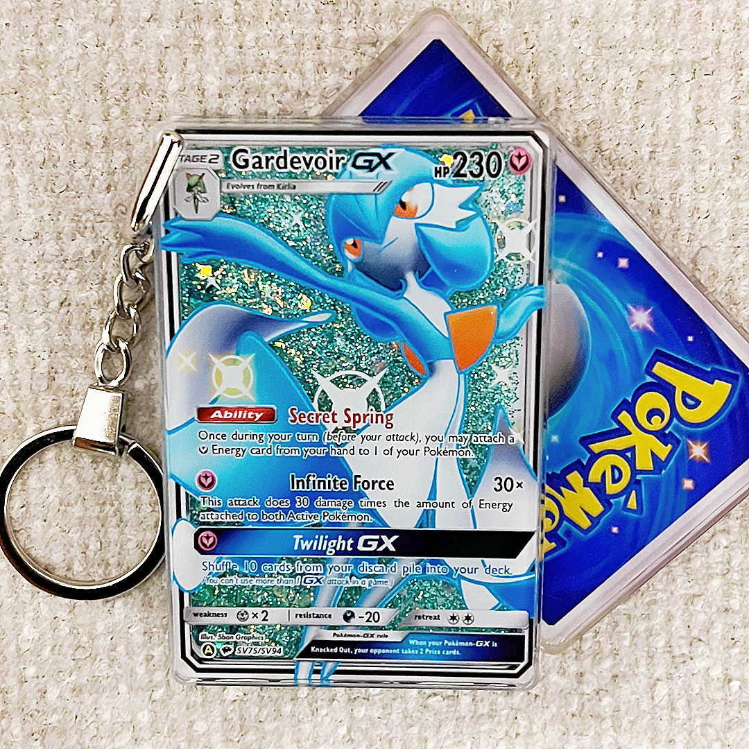 Gardevoir GX Card Quicksand Keychain