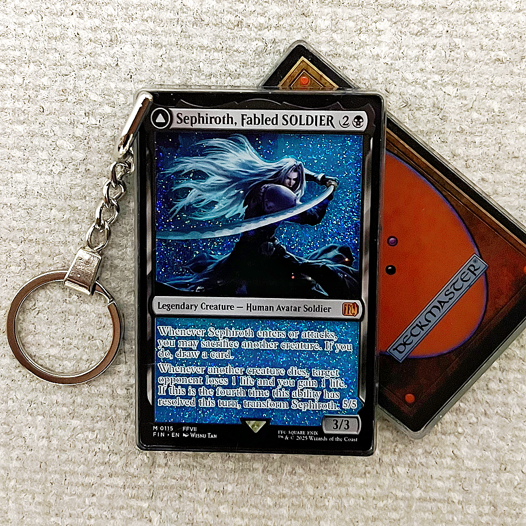 Sephiroth, Fabled SOLDIER Card Quicksand Keychain