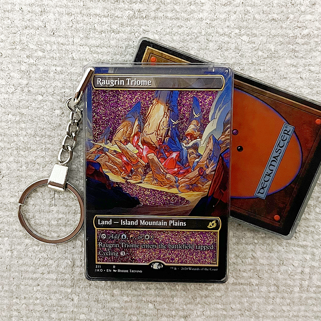 Raugrin Triome Magic the Gathering Card Quicksand Keychain