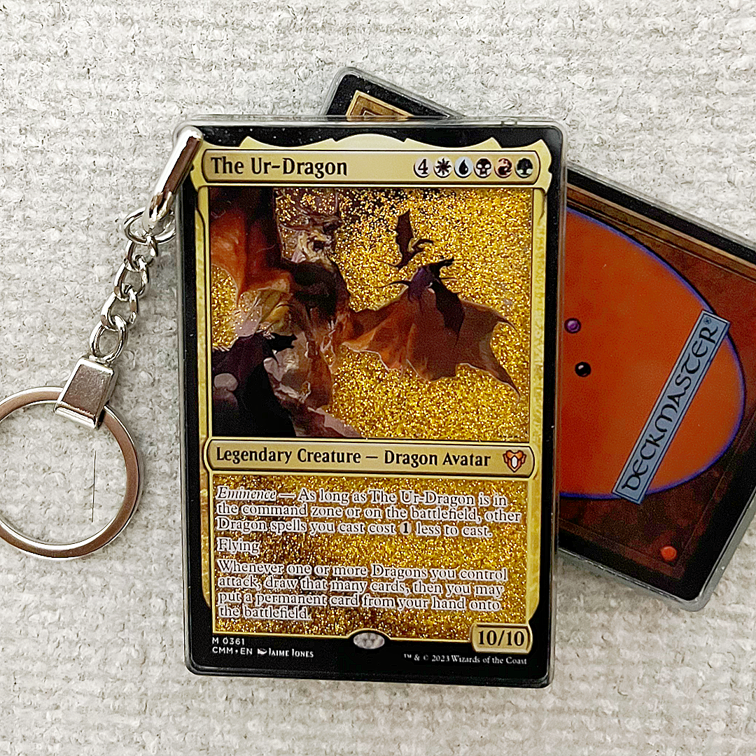 The Ur-Dragon Card Quicksand Keychain