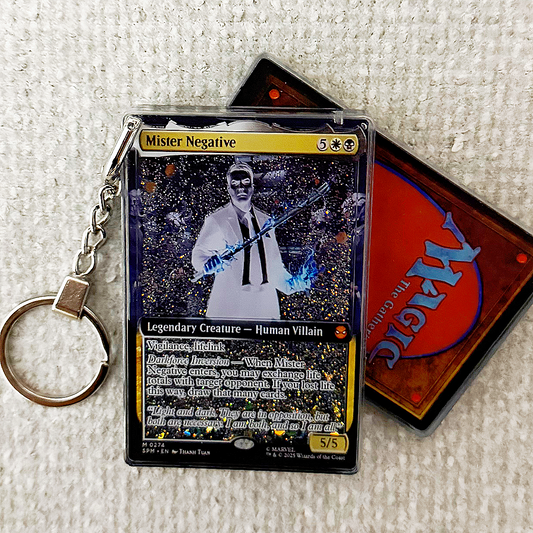 Mister Negative Magic the Gathering Card Quicksand Keychain