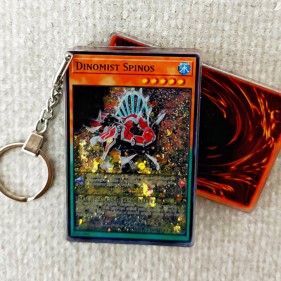 DINOMIST SPINOS Card Quicksand Keychain