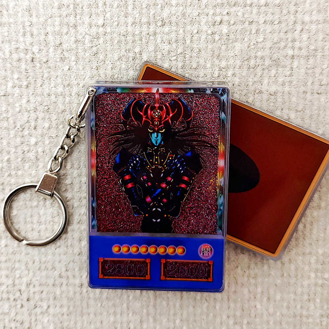 Magician of Black Chaos Yu-Gi-Oh! Anime Style Card Quicksand Keychain