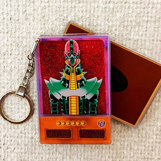 Jinzo Yu-Gi-Oh! Anime Style Card Quicksand Keychain