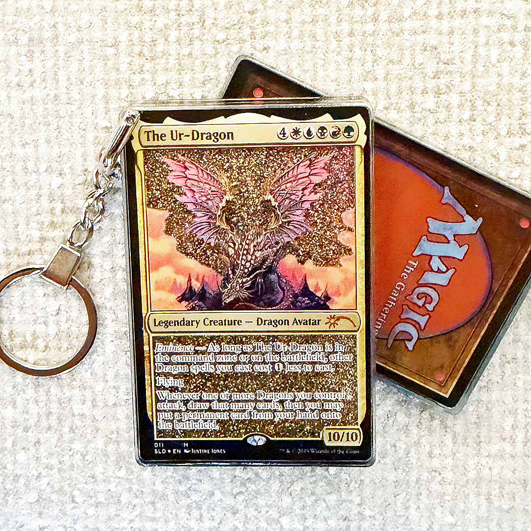 The Ur-Dragon Card Quicksand Keychain