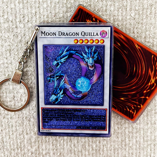 MOON DRAGON QUILLA Card Quicksand Keychain