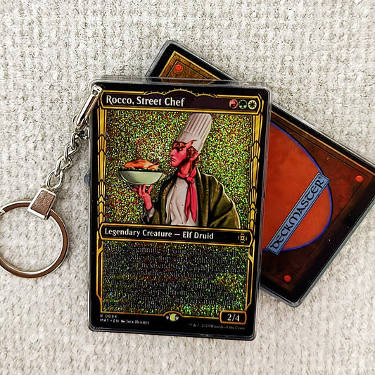 Rocco, Street Chef Card Quicksand Keychain