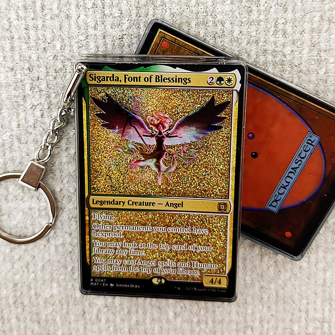 Sigarda, Font of Blessings Card Quicksand Keychain