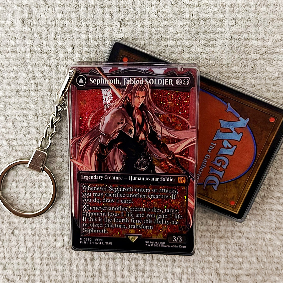 Sephiroth, Fabled SOLDIER Card Quicksand Keychain