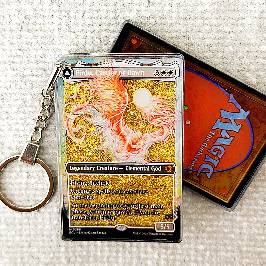 Eirdu, Carrier of Dawn Card Quicksand Keychain