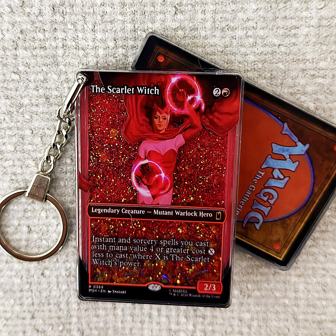 The Scarlet Witch Card Quicksand Keychain