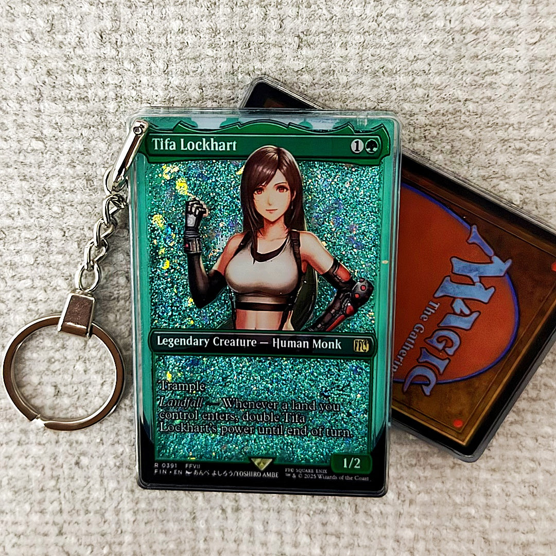 Tifa Lockhart Card Quicksand Keychain