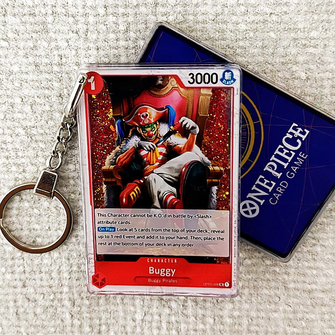 Buggy Card Quicksand Keychain