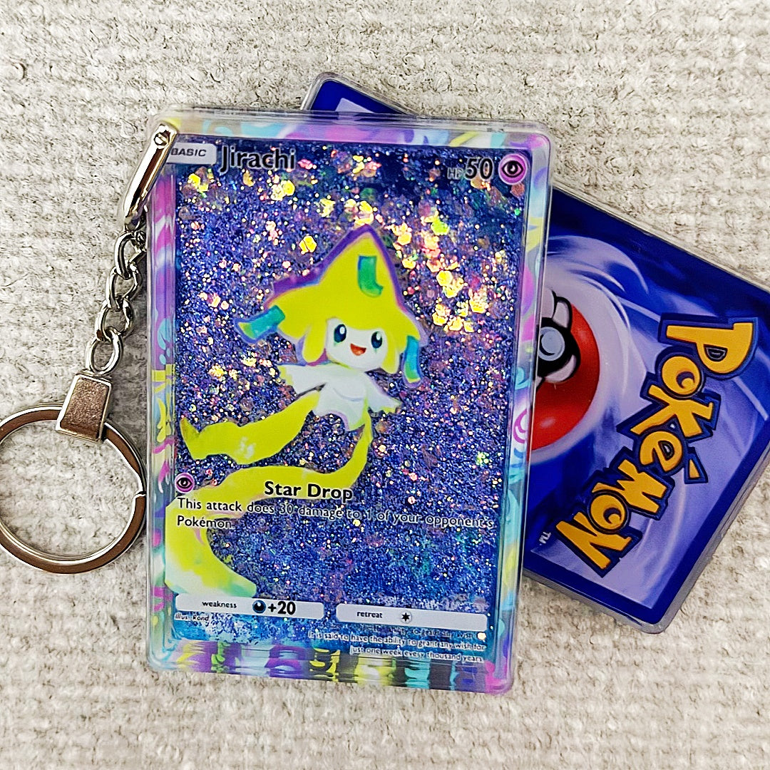 Jirachi Card Quicksand Keychain