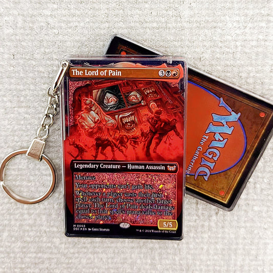 The Lord of Pain Card Quicksand Keychain