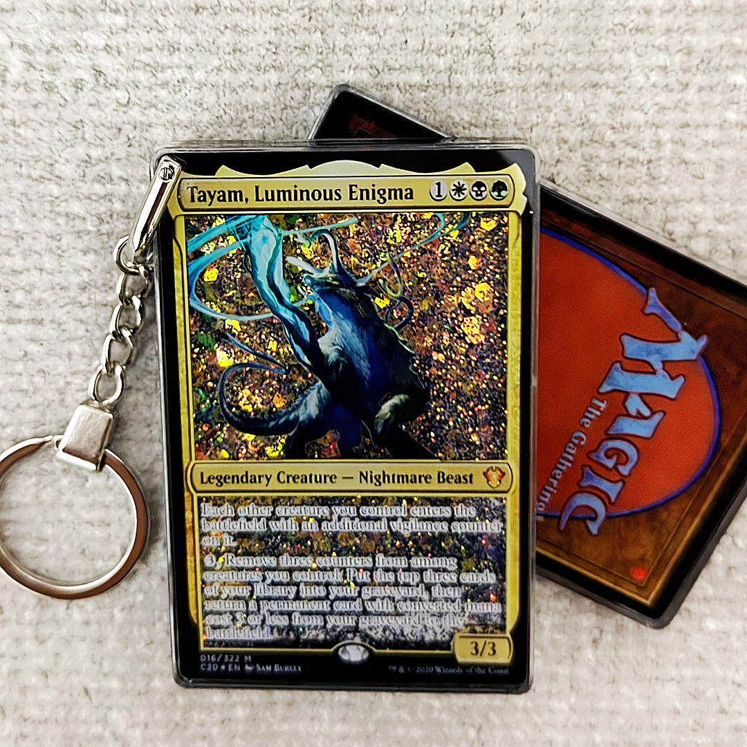 Tayam, Luminous Enigma Card Quicksand Keychain