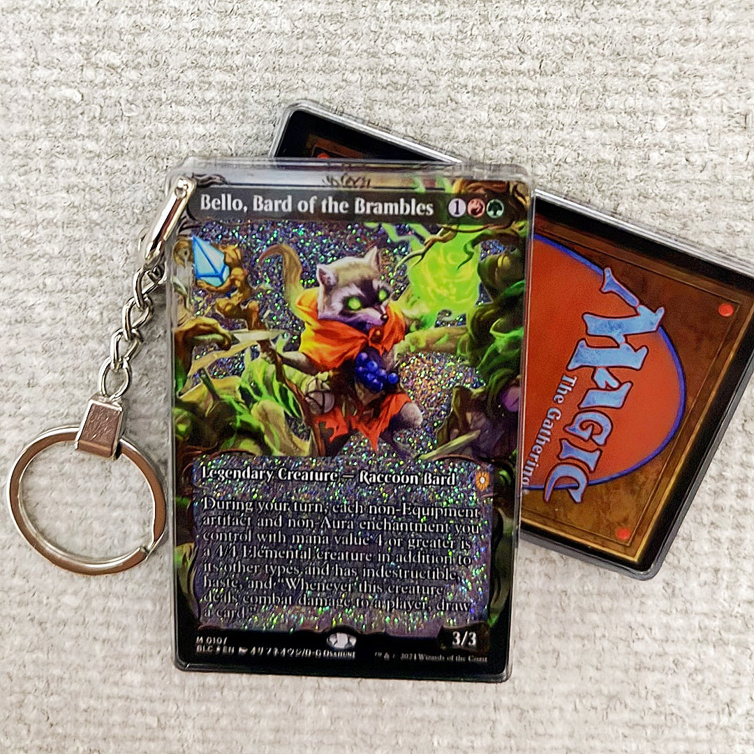 Bello, Bard of the Brambles Card Quicksand Keychain