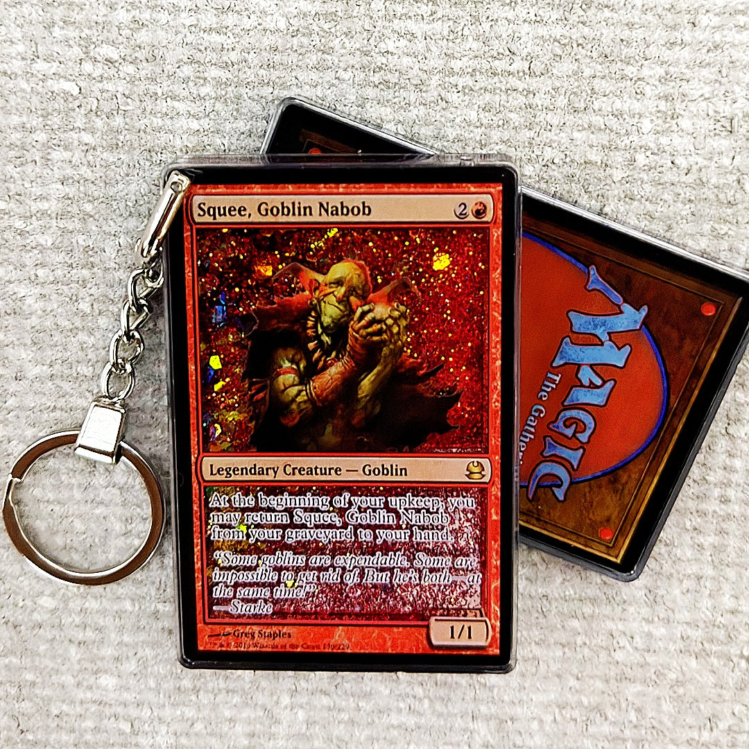 Squee, Goblin Nabob Card Quicksand Keychain