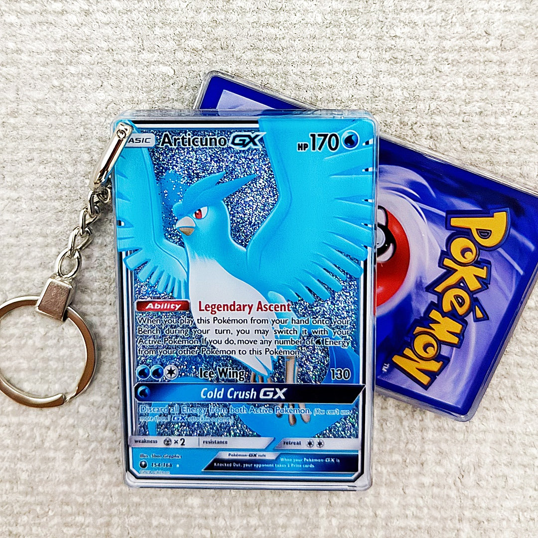 Articuno GX Card Quicksand Keychain