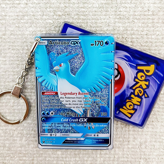 Articuno GX Card Quicksand Keychain