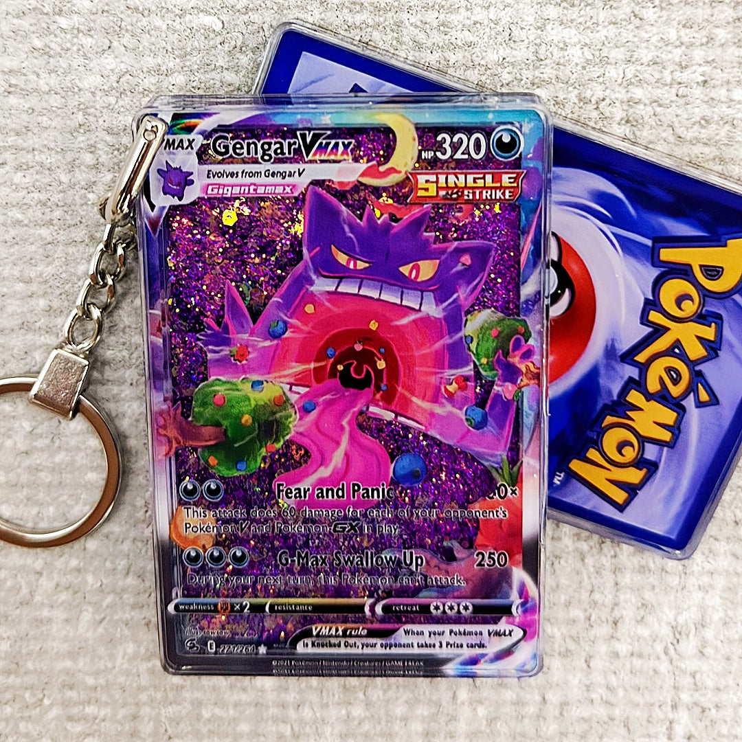 Gengar VMAX Card Quicksand Keychain