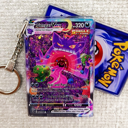 Gengar VMAX Card Quicksand Keychain