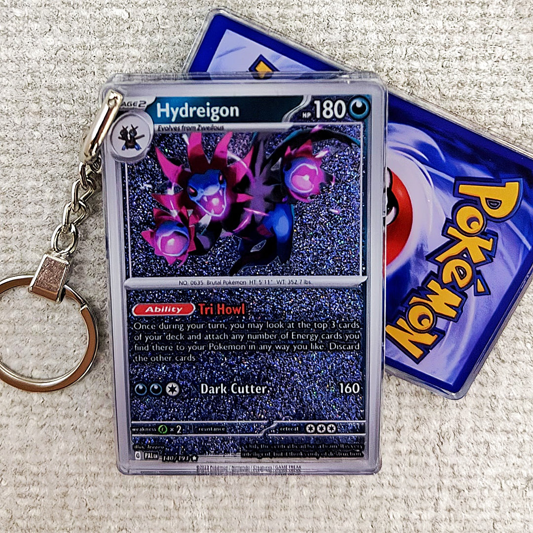 Hydreigon Card Quicksand Keychain