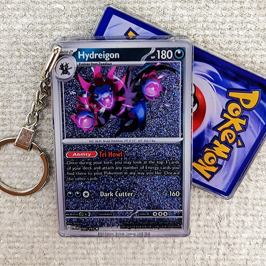 Hydreigon Card Quicksand Keychain