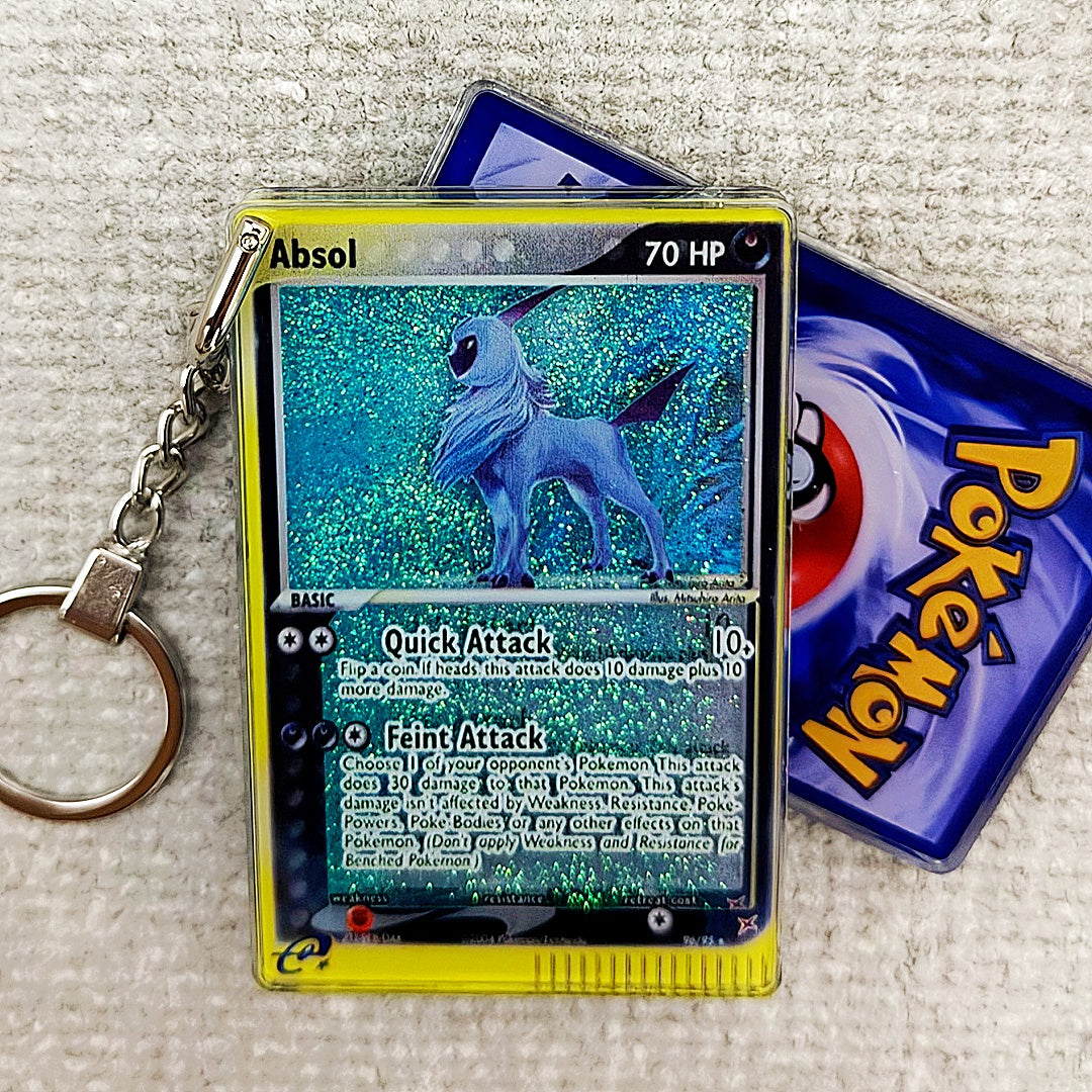 Absol Card Quicksand Keychain