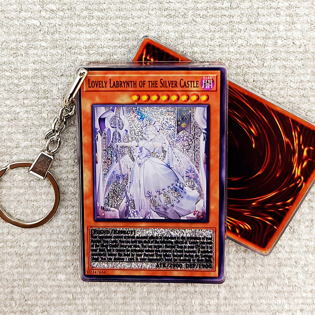 LOVELY LABRYNTH OF THE SILVER CASTLE Card Quicksand Keychain