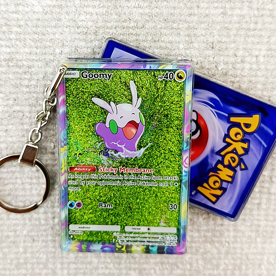 Goomy Card Quicksand Keychain