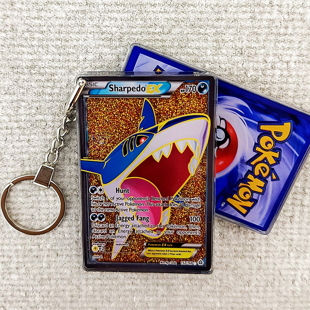 Sharpedo EX Card Quicksand Keychain