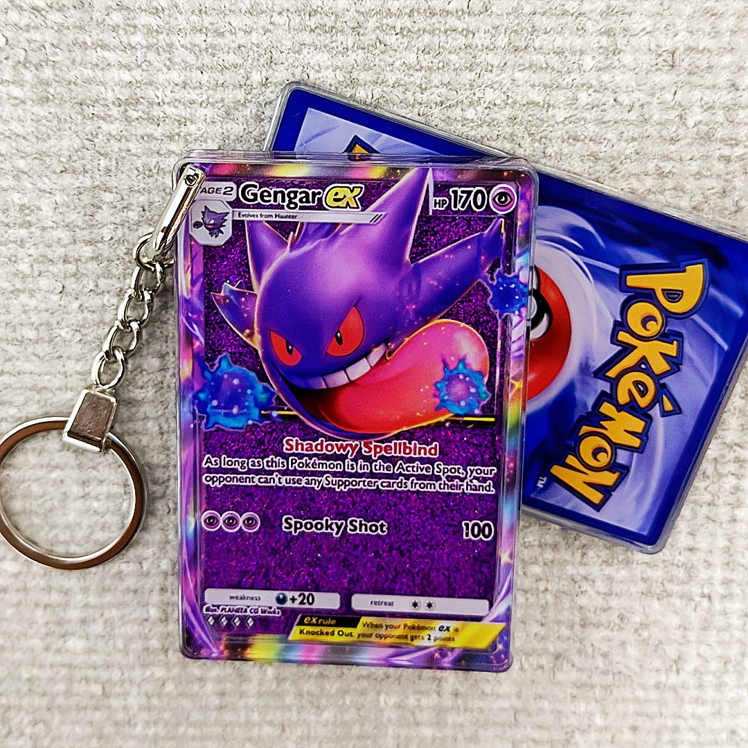 Gengar-EX Card Quicksand Keychain