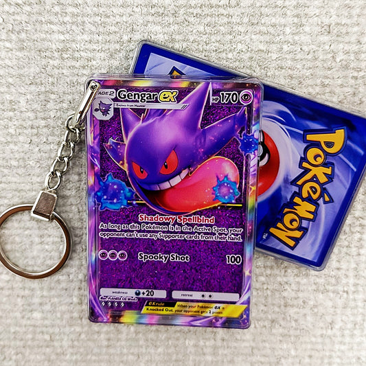 Gengar-EX Card Quicksand Keychain