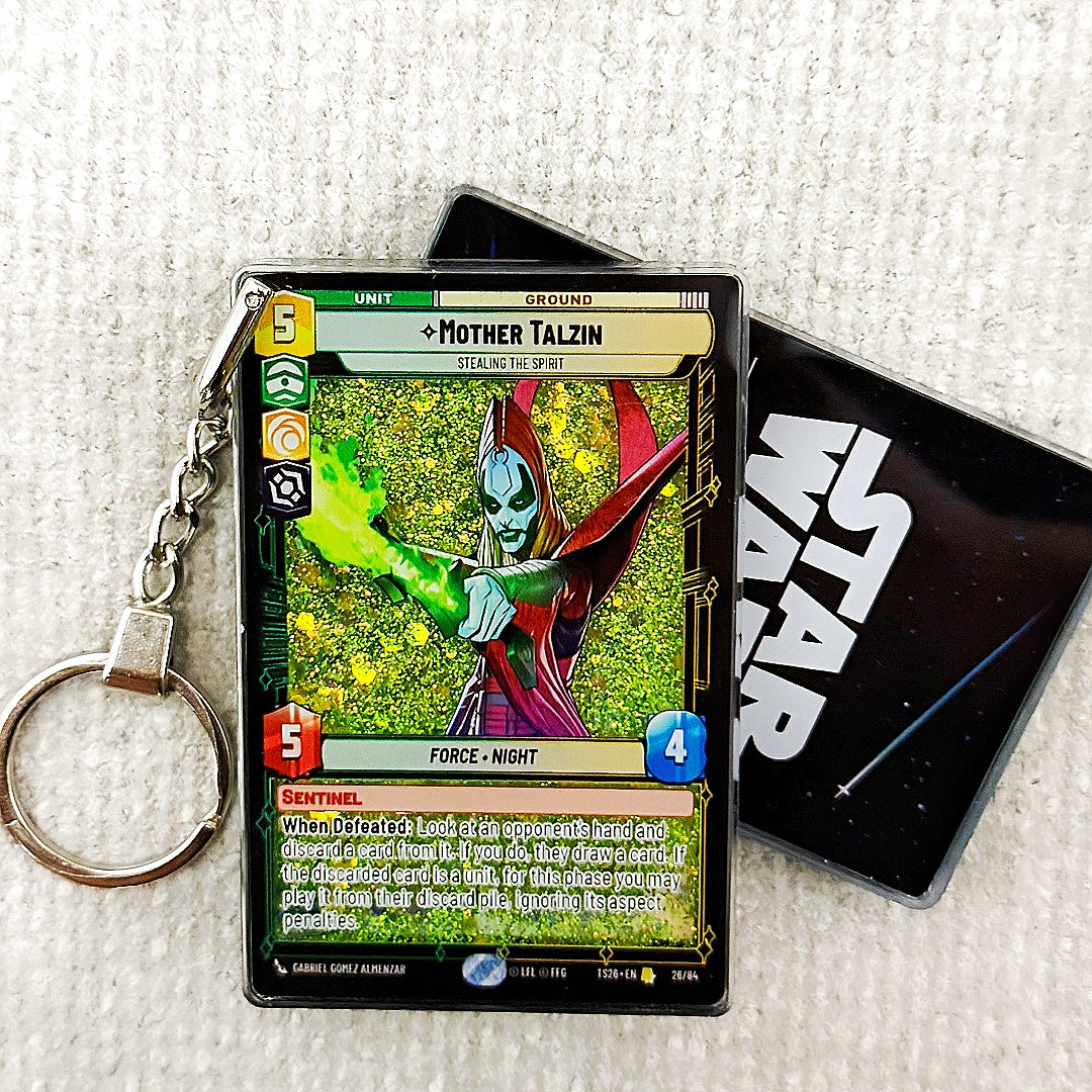 MOTHER TALZIN Star Wars Card Quicksand Keychain