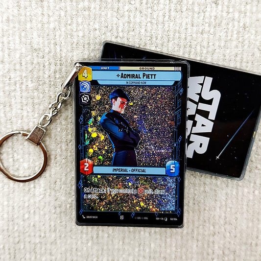 ADMIRAL PIETT Star Wars Card Quicksand Keychain