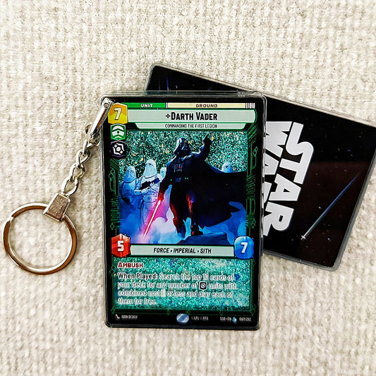 DARTH VADER Star Wars Card Quicksand Keychain