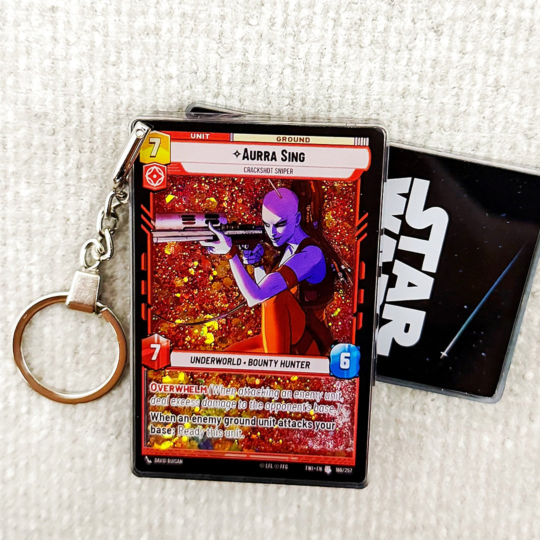 AURRA SING Star Wars Card Quicksand Keychain