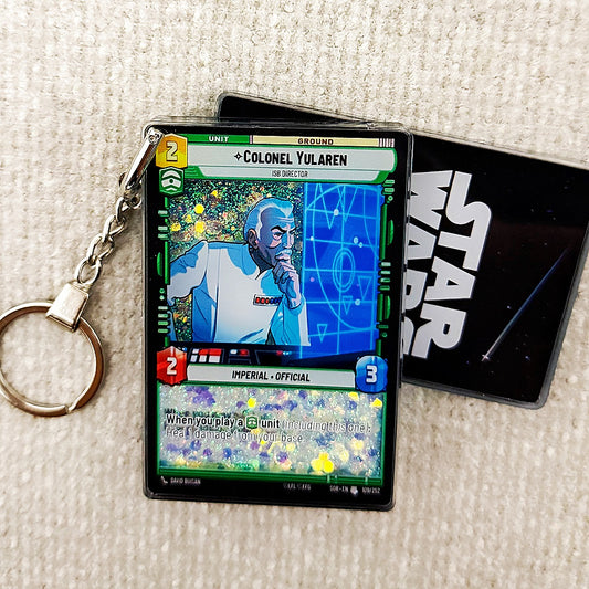 COLONEL YULAREN Star Wars Card Quicksand Keychain