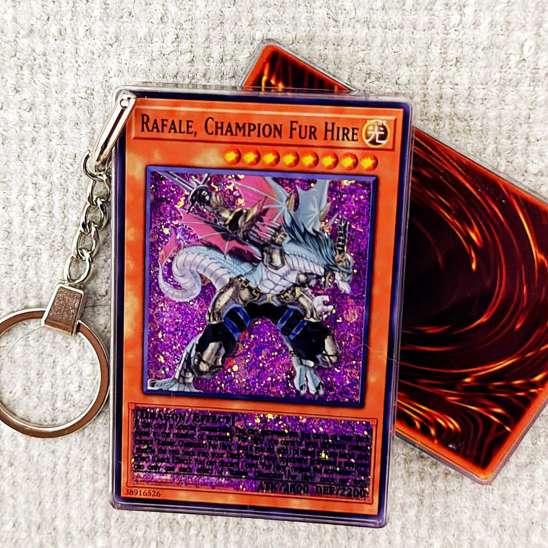 RAFALE,CHAMPION FUR HIRE Card Quicksand Keychain