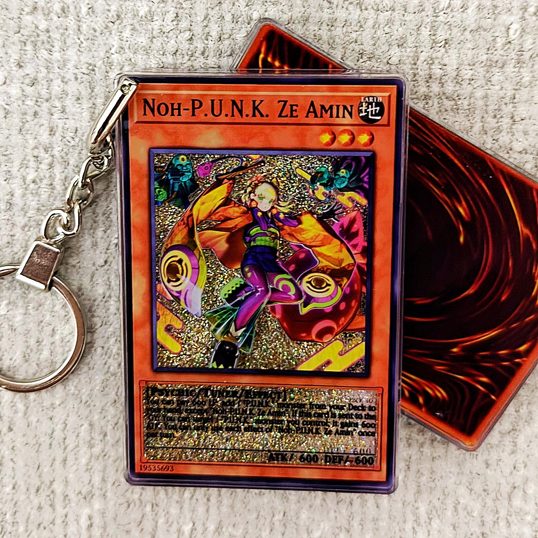 NOH-P.U.N.K. ZE AMIN Card Quicksand Keychain