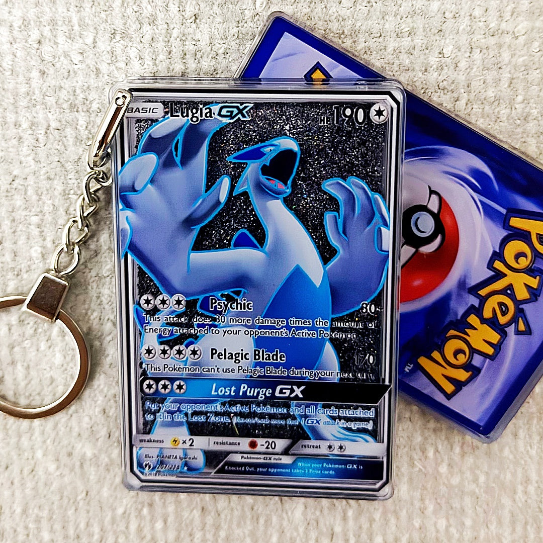 Lugia GX Card Quicksand Keychain