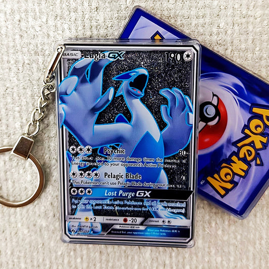 Lugia GX Card Quicksand Keychain